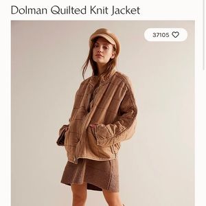 Free People Quilted Dolman Jacket